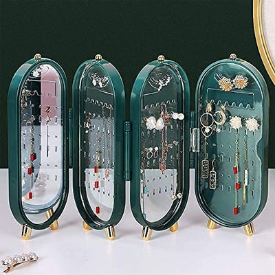 Jewellery Box Organiser with Mirror (Random Color)