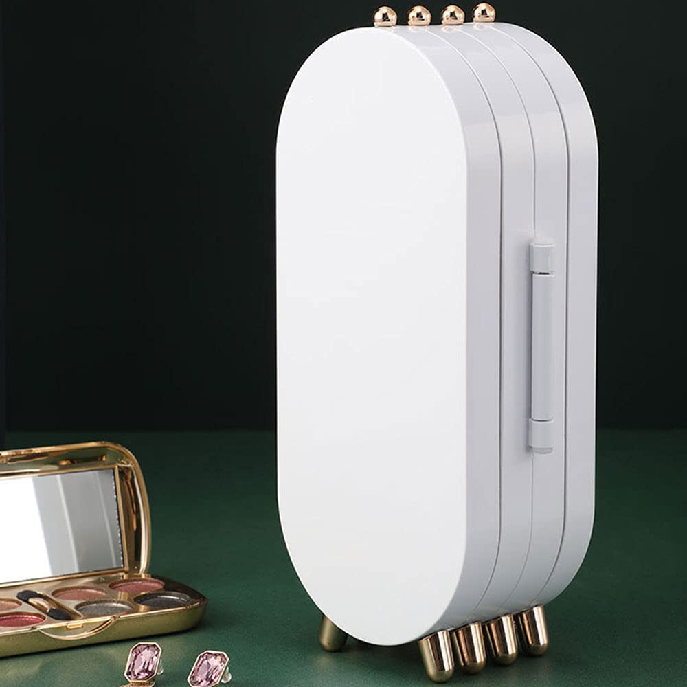 Jewellery Box Organiser with Mirror (Random Color)