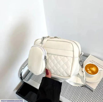 Stylish Girl's Convertible Crossbody Bag - PU Leather Polyester Waterproof Shoulder Bags With Change Purse Trending Travel Crossbody Bag