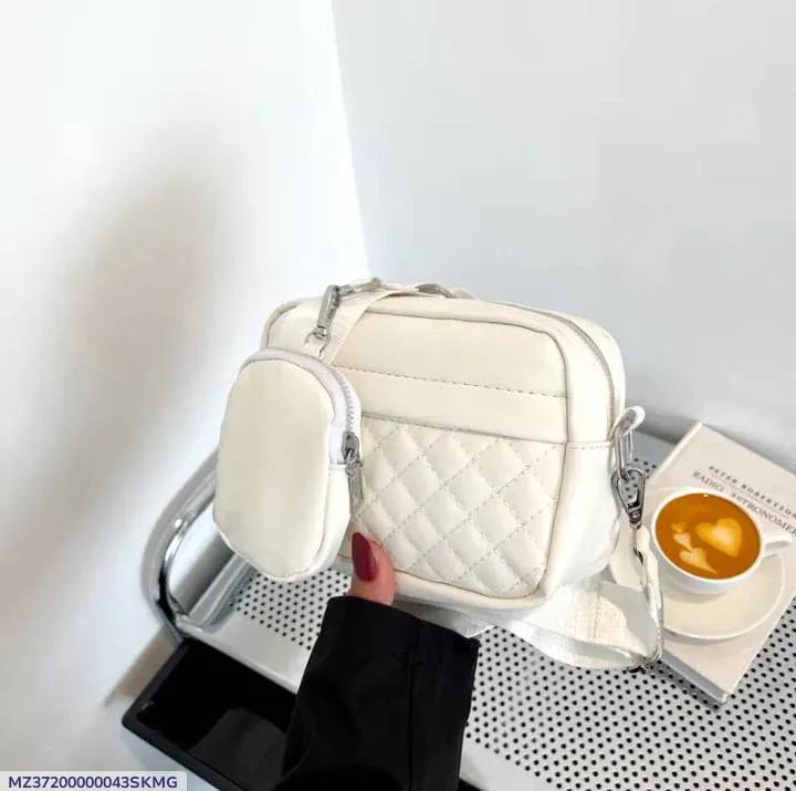 Stylish Girl's Convertible Crossbody Bag - PU Leather Polyester Waterproof Shoulder Bags With Change Purse Trending Travel Crossbody Bag
