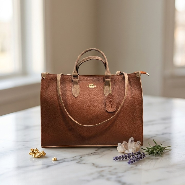 High Quality Coach Tote Bag 16x11 Inches Elegant Designer Handbag