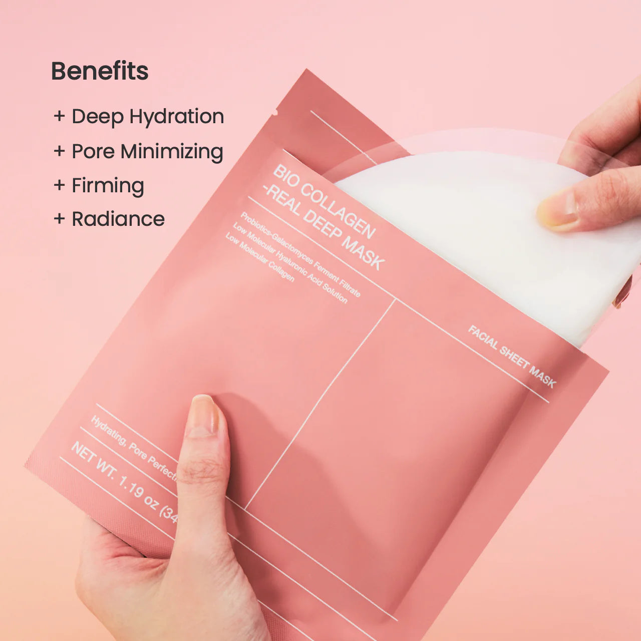 Bio Collagen Face Mask - Hydrating & Pore Minimizing