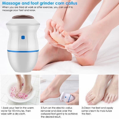 Foot Pedicure Grinder Remover Tools Automatic Polisher | Dead Skin Callus Feet Care Cleaning | PEDICURE MACHINE Rechargeable Foot Scrubber Tool